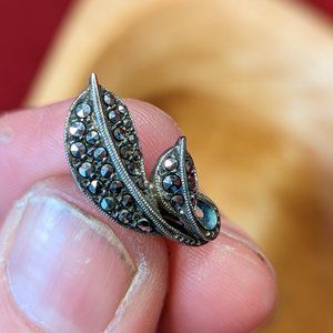 Vintage Marcasite Earrings for NON-pierced ears